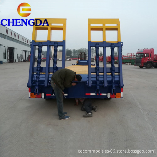 Chengda 4 оси низкие цены по вторичным прицепам для грузовиков с низкими кроватями